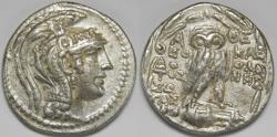 Ancient Coins - Attica Athens AR Tetradrachm circa 105-104 BC