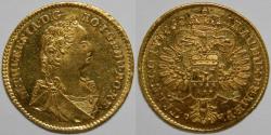 World Coins - Principality of Transylvania Maria Theresia AV Dukat 1762 (Gyulafehérvár)