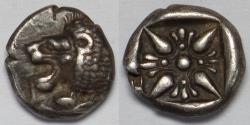 Ancient Coins - Ionia Miletos AR Diobol late sixth-early fifth centuries BC