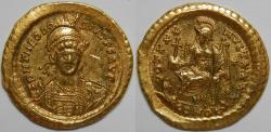 Ancient Coins - Roman Empire Theodosius II AV Solidus (Constantinople, AD 430-440)