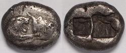 Ancient Coins - Kings of Lydia Kroisos AR Third Stater circa 564-539 BC