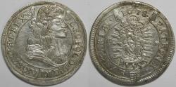 World Coins - Hungary Leopold I AR XV Krajcár 1678 K-B (Körmöcbánya)