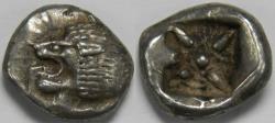 Ancient Coins - Ionia Miletos AR Diobol late sixth-early fifth centuries BC