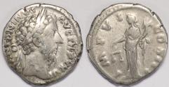 Ancient Coins - Roman Empire Marcus Aurelius AR Denarius (Rome, AD 172-173)