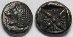 Ancient Coins - Ionia Miletos AR Diobol late sixth-early fifth centuries BC