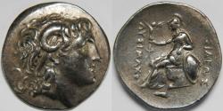 Ancient Coins - Kingdom of Thrace Lysimachos AR Tetradrachm 306-281 BC