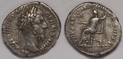 Ancient Coins - Roman Empire Marcus Aurelius AR Denarius (Rome, AD 176-177)