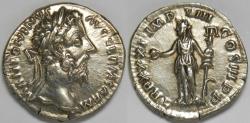 Ancient Coins - Roman Empire Marcus Aurelius AR Denarius (Rome, AD 177)