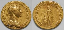 Ancient Coins - Roman Empire Trajan AV Aureus (Rome, AD 113-114)