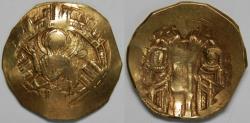 Ancient Coins - Byzantine Empire Andronicus II with Michael IX Palaeologus AV Hyperpyron (Constantinople, 1295-1305)