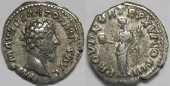 Ancient Coins - Roman Empire Marcus Aurelius AR Denarius (Rome, AD 162)