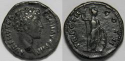 Ancient Coins - Roman Empire Marcus Aurelius as Caesar AR Denarius (Rome, AD 147-148)