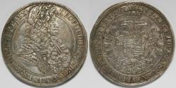 World Coins - Hungary Leopold I AR Thaler 1695 K-B (Körmöcbánya/Kremnitz)
