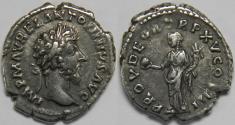 Ancient Coins - Roman Empire Marcus Aurelius AR Denarius (Rome, AD 161)