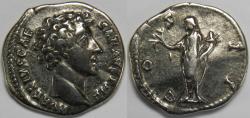 Ancient Coins - Roman Empire Marcus Aurelius as Caesar AR Denarius (Rome, AD 145-147)