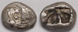 Ancient Coins - Kings of Lydia Kroisos AR Sixth Stater circa 564-539 BC