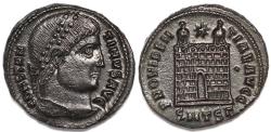 Ancient Coins - Roman Empire Constantine I AE Follis (Thessalonica, AD 326-328)