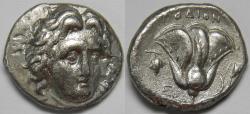Ancient Coins - Islands off Caria Rhodos Rhodes AR Didrachm circa 305-275 BC
