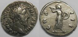 Ancient Coins - Roman Empire Marcus Aurelius AR Denarius (Rome, AD 169-170)