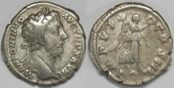 Ancient Coins - Roman Empire Marcus Aurelius AR Denarius (Rome, AD 174)