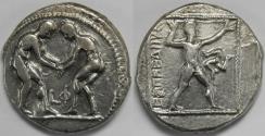 Ancient Coins - Pamphylia Aspendos AR Stater circa 380/375-330/325 BC