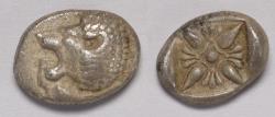Ancient Coins - Ionia Miletos AR Diobol late sixth-early fifth centuries BC
