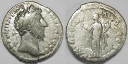 Ancient Coins - Roman Empire Marcus Aurelius AR Denarius (Rome, AD 165)
