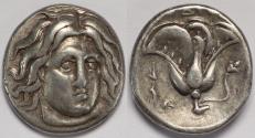 Ancient Coins - Islands off Caria Rhodos Rhodes AR Didrachm circa 305-275 BC