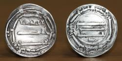 World Coins - Abbasid AR Dirham, al-Mahdi, 158-169AH, Mint: Abbasiya, Date: 166H