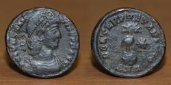 Ancient Coins - Constantius II, Roman Empire, AE Follis, Antioch, 348-50 AD.