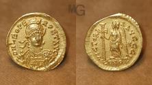 Ancient Coins - Roman Empire (Byzantine), Leo I AV Solidus. Constantinople, AD 462-466.