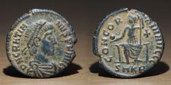 Ancient Coins - Roman Empire, Gratian (367-383 AD) AE Follis.