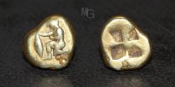 Ancient Coins - MYSIA. Kyzikos. Circa 550-450 BC. EL Hekte. Sixth Stater.