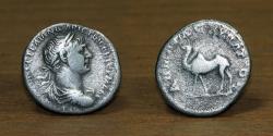 Ancient Coins - Roman Empire AR Drachm, Trajan (114-116 AD), Mint: Bostra Arabia