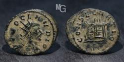 Ancient Coins - Roman Empire. Quintillus for Divus Claudius II Gothicus (Died 270) AE antoninianus Bronze. Rome, 270.
