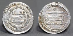 World Coins - Abbasid AR Dirham, al-Mu'tadid (billah), 279-289AH, Madinat al-Salam minted, 285H dated