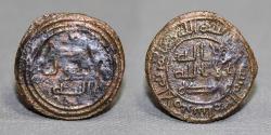 World Coins - Umayyad. AE Fals. Muslim bin. Musayyab. Istakhar mint?