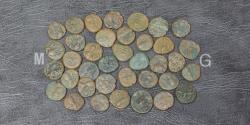 Ancient Coins - Lots of 37 Pieces Parthian & Persis bronze coins.