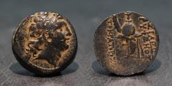 Ancient Coins - SELEUKID EMPIRE. Tryphon. Circa 142-138 BC. AE Bronze. Antioch on the Orontes mint.