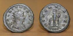 Ancient Coins - Roman Empire, AE Billon, Gallienus, 266-267 AD, Minted: Antioch, Sole Reign
