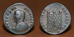 Ancient Coins - Roman Empire AE Follis, CONSTANTINE I, Heraclea Mint, AD 317.