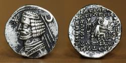 Ancient Coins - PARTHIA KINGDOM, Orodes II 57-38 BC, AR Drachma, Mint of MITHRADATKART.