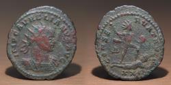 Ancient Coins - Aurelian Billon Antoninianus Antioch Mint 270-275 AD, Sol Standing on Enemy, AE Roman, Rare Type
