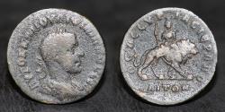 Ancient Coins - Syria, Cyrrhestica. Hierapolis. Philip II. Atargatis Riding Lion. A.D. 247-249. AE bronze.