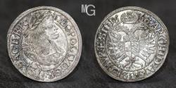 World Coins - Austria: Silesia (Holy Roman Empir). AR 3 Kreuzer. 1668 SHS, Leopold I 1657-1705, AU.