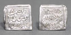 World Coins - Almohad Anonymous; Christian Spain, silver square dirhams, AH 558-668+