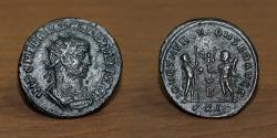 Ancient Coins - Roman Empire AE Follis, Maximianus Antoninianus (292-295 AD)