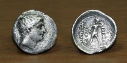 Ancient Coins - Bactria Kingdom Diodotus I AR Drachm, Name as Antiochos II Seleucid as Satrap