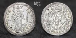 World Coins - WÜRZBURG: Anselm Franz, 1746-1749, AR 5 kreuzer, 1748, initials WE, Madonna and Child, XF.