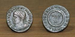 Ancient Coins - Roman Empire AE Follis, Crispus (316-326 AD), Aquileia.